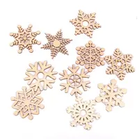 Hochzeit Handwerk Hause Dekorationen Holz Snowflake Geformte laser Ausschnitte