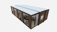ZeYu Export Australie Maison Modulaire Extensible en Acier et Bois, Respirante, Énergie Solaire, Bâtiment de Bureau Modulaire à Double Aile, Garantie 1 An