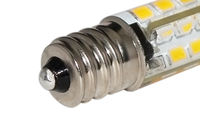 Vente directe d'usine, éclairage de plafond en silicone, projecteur haute puissance, mini ampoule LED E12 1,5 W AC120V
