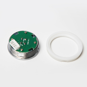 Bouton circulaire avec lumière rouge, bleue, blanche et braille pour ascenseur PB31-10 - Product Image 4