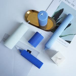 Cetakan Silinder Plastik Anti Lengket DIY 3D Berbagai Gaya untuk Membuat Lilin, Cetakan Lilin Pilar Akrilik, Silinder Panjang - Product Image 3