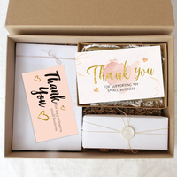 Carte de remerciement promotionnelle pour votre achat, carte de remerciement personnalisée en papier artistique blanc avec dorure à chaud pour les petites entreprises