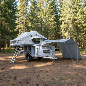 Remolque de Camping Ligero y Ecológico de Aluminio, Directo de Fábrica, con Techo Expandible Independiente, para 2 Personas, Deslizable - Product Image 1