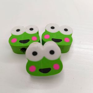 Sinh Viên Phim Hoạt Hình Động Vật Ếch Hình Ép Đùn Tẩy Giá Rẻ Và Dễ Dàng Để Làm Sạch Tpr Tẩy Bút Chì Khoan Lỗ Tẩy - Product Image 4