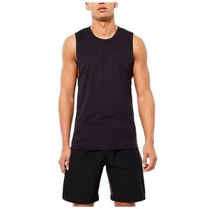 Camiseta sin mangas informal de color sólido para hombre para uso diario, ropa de verano transpirable cómoda para gimnasio, precio al por mayor - Product Image 1
