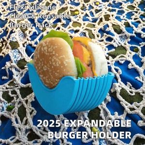 Tempat Hamburger Dapat Ditarik Kotak Penyimpan Hamburger Rak Klip <span class=keywords><strong>Burger</strong></span> Sandwich Silikon Dapat Dicuci untuk Kentang Goreng dan Hamburger - Product Image 3
