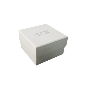 Caja de Regalo Rígida Blanca Personalizada de <span class=keywords><strong>Dos</strong></span> <span class=keywords><strong>Piezas</strong></span> con Base Impresa, Empaque Premium para Invitaciones de Boda, Regalos de Lujo y Papelería - Product Image 2