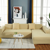 Housses élastiques pour salon géométrique tricoté maïs grille tissu fauteuil couvre plaine lavable décor à la maison