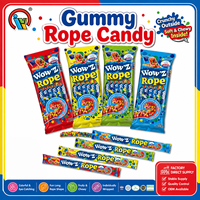 Bonbons gélifiés croquants Wow'Z en gros, bonbons fruités moelleux recouverts de confettis colorés, approvisionnement direct usine