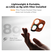 K&F Concept Adaptateur de filtre magnétique léger et innovant de première génération pour iPhone 15-17 Series et Osmo Pocket 3/4