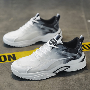 Scarpe da Passeggio da Uomo di Alta Qualità in Stile Retrò, Tomaia in Pelle Bianca, Leggere, Traspiranti, Comode con Funzione Antiscivolo - Product Image 2