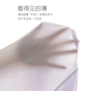 Combinaison à manches longues pour bébé, tricotée finement, unisexe, respirante, dos en maille, combinaison d'été - Product Image 2
