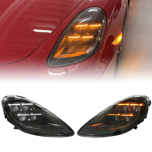 YU GUANG para Porsche 981 Boxster 718 981 2012 2015 Farol Atualização Head Lens LED Farol Matrix Front Lights Sistemas - Product Image 1