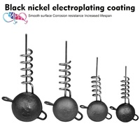 Nouveau Plomb Rond à Fixation Rapide 6.8g-48g avec Tête de Jig à Verrouillage à Ressort et Vis Fixe pour leurres Crank Jig, leurres pour brochet, leurres souples, leurres Shad et leurres Swimbait