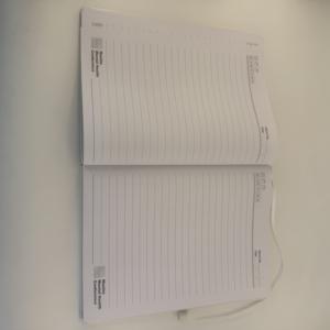 Custom Logo <b>Leather</b> Hardcover Organizer Diary A6 Notebook 400 Pages 2026 Agendas Journal Planner Monthly Index Thread Sewing - Product Image 5