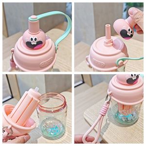 Md461 Design aux Grands Yeux <span class=keywords><strong>Gaine</strong></span> de Corde de Transport Tendance Épaissie Boisson Directe Nouvelle Tasse de Paille Portable pour Enfants Mignons - Product Image 6
