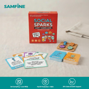 Caja Exquisita con Inserto Anticolisión para Celebraciones, Bebidas y Juegos de Póker, con Papel de Arte de 300 g/m², Borde Holográfico Dorado y Diseños Personalizados - Product Image 1