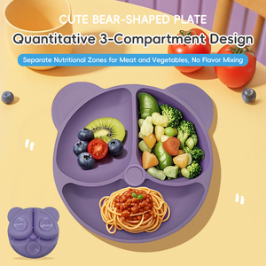 Kit de voyage complet pour l'alimentation des bébés, bavoir en silicone avec poche et cuillère en bois, ensemble de bols incassables, faciles à nettoyer pour les tout-petits - Product Image 6