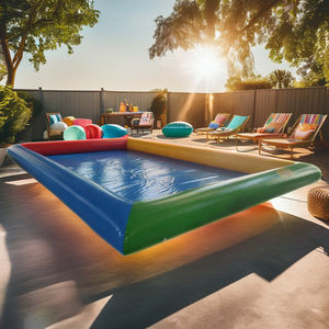 <span class=keywords><strong>Piscine</strong></span> gonflable géante personnalisable <span class=keywords><strong>HTH</strong></span> pour enfants, usage commercial, en PVC, forme rectangulaire, garantie 1 an - Product Image 1