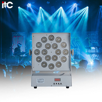 Projecteur LED RGBW 4-en-1 Master-Slave sans fil DMX512 18*12W ITC TL-SL294, Angle de faisceau 15°, Stroboscope 0-20Hz