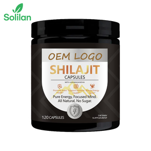Viên nang tăng cường sinh lực nam giới Solilan Wholesale OEM nhãn hiệu riêng chiết xuất hữu cơ nguyên chất Shilajit Ashwagandha Maca đen - Product Image 4