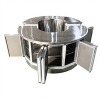 Pendingin Minuman/Bar Portabel Lipat Dua Pintu dengan Sistem Defrost Otomatis, Lampu LED, dan Refrigeran untuk Dapur Komersial