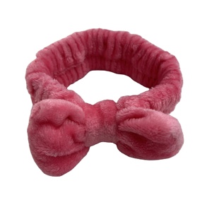 Oem/ODM trang điểm bướm Knot Head Belt đàn hồi vải hairband san hô Fleece tóc ban nhạc trang điểm hairband rửa phụ kiện - Product Image 1