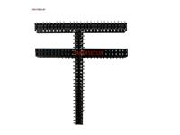 Connettore 2mm DIP/SMT doppia fila ago testa femmina maschio ago dritto intestazione 2*10/2/3/4/5/6/7/8/9 2x27p altezza 4.3mm