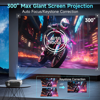 Vente flash FB A9R 1850 ANSI 4K Projecteur LED de jour 15500 Lumens Wi-Fi 6 double bande Android 9 Stéréo HIFI 2 Go de RAM 32 Go Portable