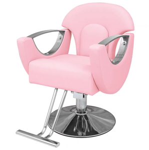 Silla de Barbero Hidráulica Negra, Ajustable, Giratoria, Reclinable, con Acabado en Latón, para Salón de Belleza, Peluquería - Product Image 6