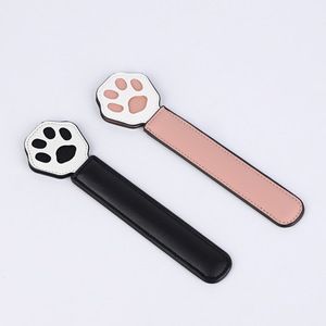 Cat Paw Leather <b>Spanking</b> Slap Black Pink Adult SM Discipline Tool - Product Image 1