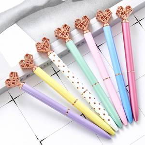 Creative Love Cute Metal Ballpoint <b>Pen</b> Promotional Multi-Color Beauty Heart Custom Print Logo for Student Stationery - Product Image 6