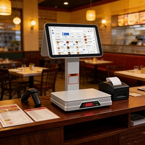 15.6 Inch Dual Screen Win-dows Android POS Cash Register System For Restaurant & Retail Stores - Product Image 1