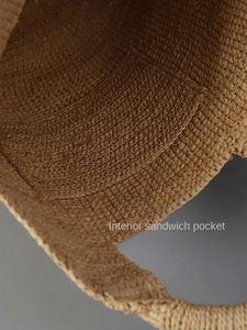 Nuevo Bolso Tote de Paja Tejida a la Moda Francesa para Mujer, Bolso de Mano para Vacaciones de Verano - Product Image 5