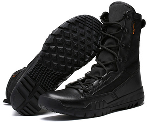 <span class=keywords><strong>Botas</strong></span> de Trabajo para Hombre, Color Marrón, Caña Alta, con Suela de Goma Antideslizante, Forro de Malla, con Cordones, para Senderismo al Aire Libre - Product Image 1