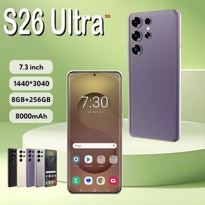 Smartphone S26 Ultra de Qualité Supérieure, Tendance, 8 Go + 256 Go, Débloqué, Double <span class=keywords><strong>Carte</strong></span>, Écran de 7,3 Pouces, Téléphone Mobile <span class=keywords><strong>Prix</strong></span> Usine - Product Image 3
