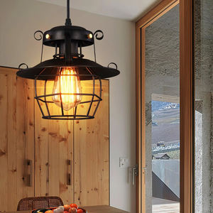 <span class=keywords><strong>Luminaire</strong></span> suspendu <span class=keywords><strong>style</strong></span> ferme, loft, salle à manger, cuisine, restaurant, en fer et métal, haute qualité, nouveau design, cage à oiseaux rétro - Product Image 3