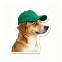 Autocollants personnalisés résistants aux UV pour chiens de dessin animé, autocollants découpés, autocollants à pressage à chaud, autocollants pour cahiers