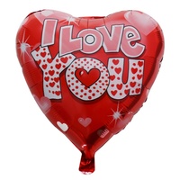 Les nouveaux ballons en aluminium en forme de coeur de 18 pouces de l'usine Huaien 'LOVE' imprimés Western Valentine's Day Wedding Qixi Party