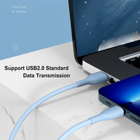 Câbles de charge rapide USB vers Type C en silicone liquide Macaron PD27W de haute qualité, nouvelle arrivée