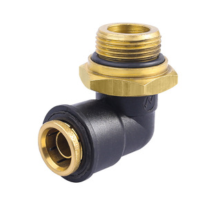 Smc 90 Degree Elbow Fitting 3/8 Pipe To 1/4 18 Npt Internal Thread Pneumatics Industry Use - Product Image 2