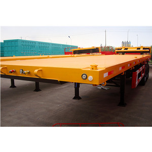 2 Trục 3 Trục 20ft 40ft Phẳng Sàn Phẳng Trailer Song Song Giường Phẳng Semitrailer Với Container Khóa Giá - Product Image 3