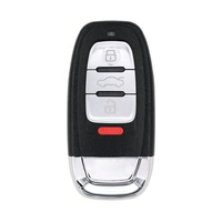 Coque de clé de voiture KEYDIY ZB01-4 pour programmeur de clés auto version anglaise, style AUDI 4 boutons
