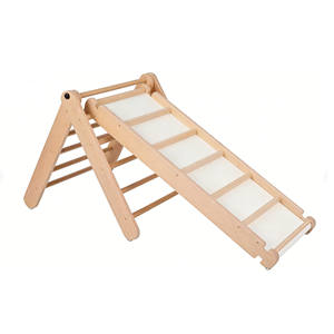 Set de Juego Triangular para Bebés 7 en 1, Estructura de Escalada Plegable de Madera con Arco, Rampa, Escalera, Material Suave y Ecológico para Interiores - Product Image 3