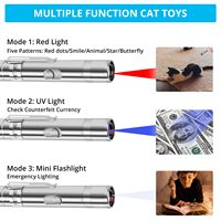 Puntatore Laser Interattivo 3-in-1 Multifunzionale in Metallo Moderno, Ricaricabile USB per Gioco e Addestramento di Cani e Gatti