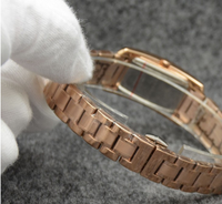 Montre de luxe en quartz, acier inoxydable et verre, étanche, très vendue pour hommes, femmes et couples, montre légère fabriquée à l'étranger
