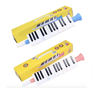 Melódica de Plástico Portátil de 27 Teclas, <span class=keywords><strong>Instrumento</strong></span> <span class=keywords><strong>Musical</strong></span> Infantil, Color Azul y Rosa, <span class=keywords><strong>Precio</strong></span> de Proveedor - Product Image 2