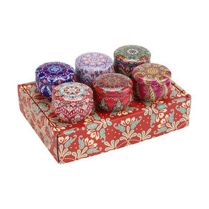 Aromatherapy Fragrance Luxury Gift Natural Soy Wax <strong>Asian</strong> Gardenia Fall Scented <strong>Candles</strong> 6 Pack Gift Set - Product Image 5