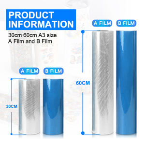 <span class=keywords><strong>Film</strong></span> de transfert UV DTF AB en rouleau de 30 cm x 60 cm pour imprimante UV, autocollant cristallin à haute adhérence, résistant aux rayures, <span class=keywords><strong>film</strong></span> UV DTF AB - Product Image 2