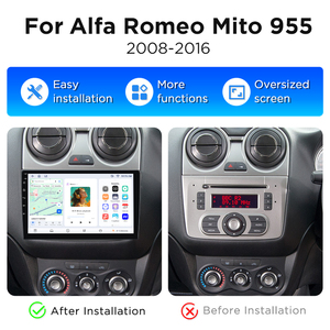Radio para Auto Junsun con Carplay Inalámbrico para ALFA Romeo MiTo 955 2008-2016, GPS, Navegación, Reproductor Multimedia, Reproductor de Video Android - Product Image 2